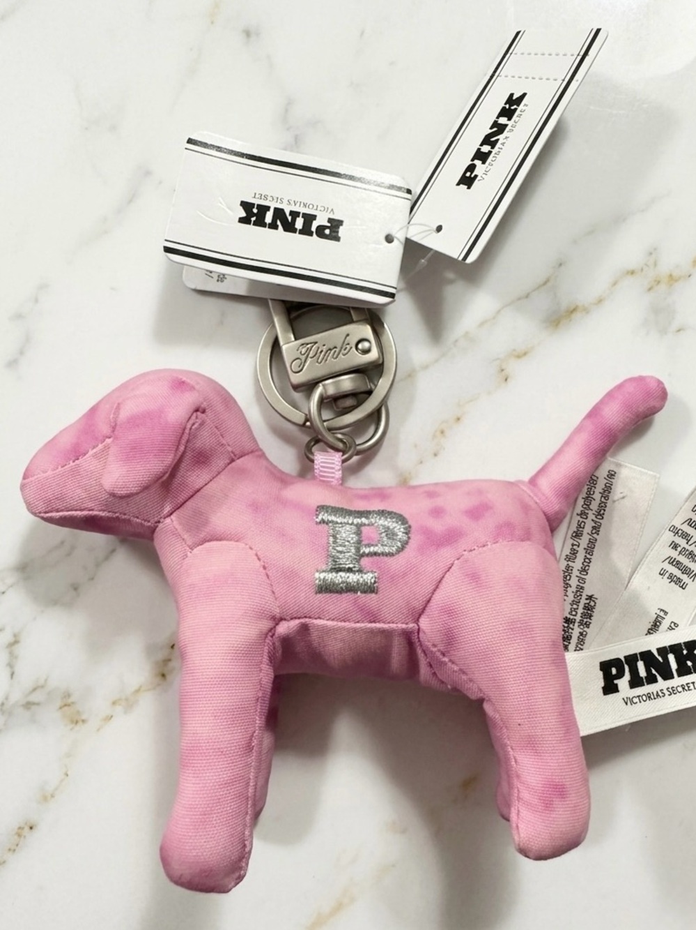 PINK MICRO DOG KEYCHAIN CHARM